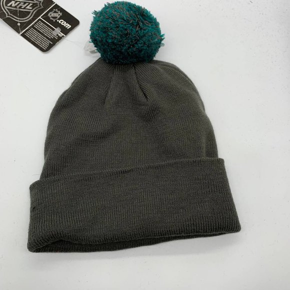 Cuffed San Jose Sharks NHL Zephyr Graf-X Hat Beanie Pom pom Cap New‎ Men - Picture 2 of 4